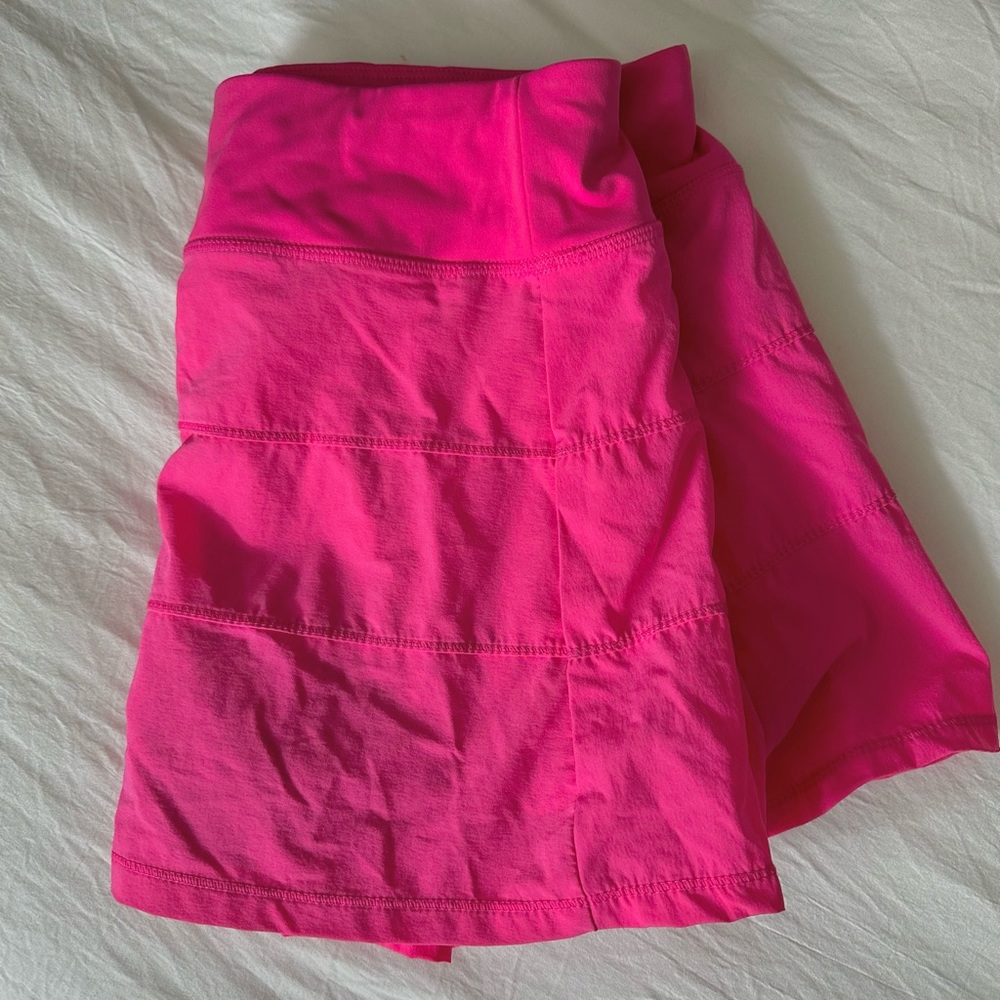 hot pink tennis skirt